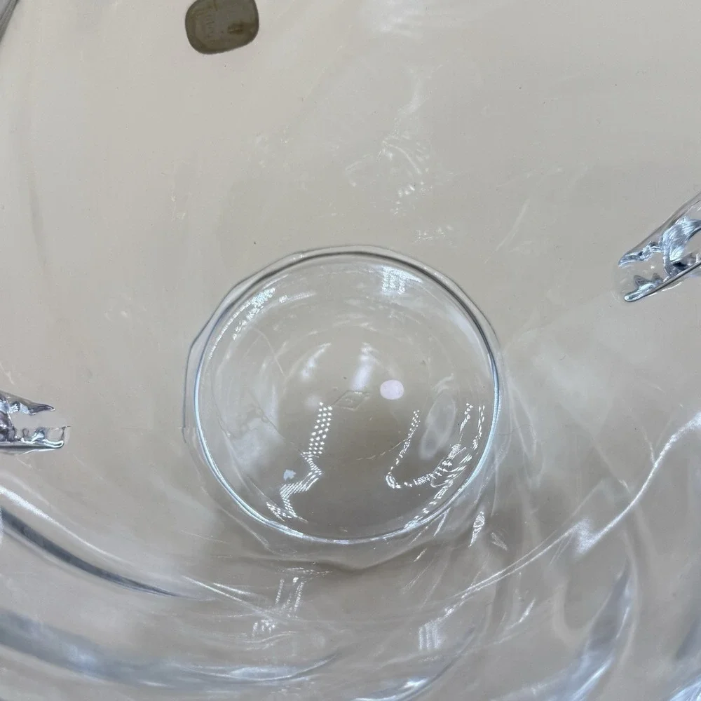 Heisey Waverly Pattern Ice Bucket Clear Vintage Crystal 1950s Elegant Luxury
